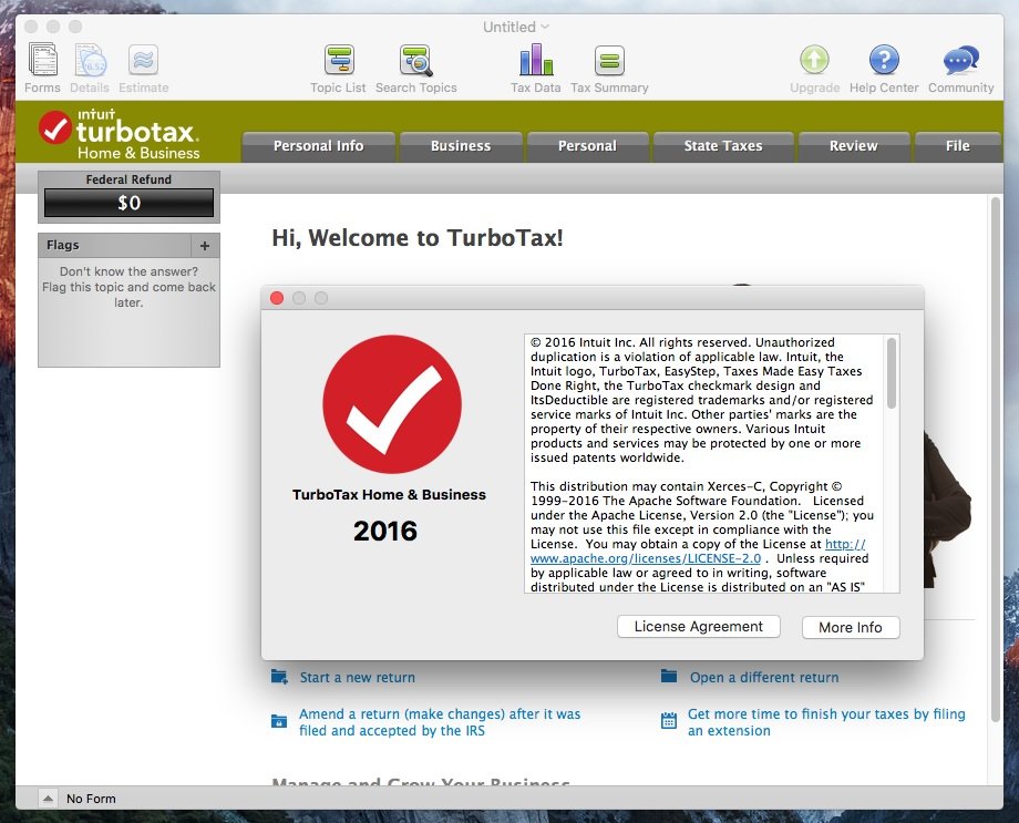 free turbotax home and business 2016